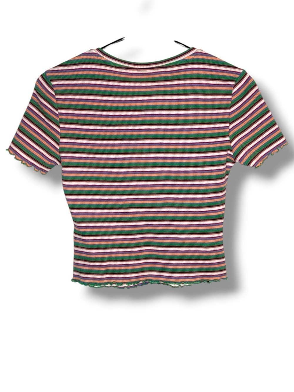 Urban Revivo Striped Ribbed Baby Tee Small - Picture 3 of 6